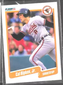 1990 Fleer Cal Ripken 187 Baltimore Orioles Baseball - Picture 1 of 8