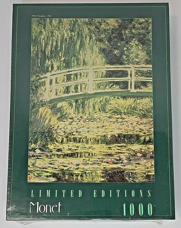 Limited Editions 1000 Piece Jigsaw Puzzle Monet Waterlilies 1908