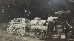 Delivery Wagon Chico Butte County CA Photo Cornforth Grocery Truck Original 1920 - Picture 1 of 5