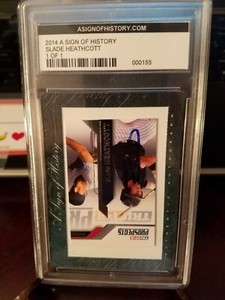  A Sign Of History Signed Slade Heathcott #1/1 Cut Signature Autograph Yankees
