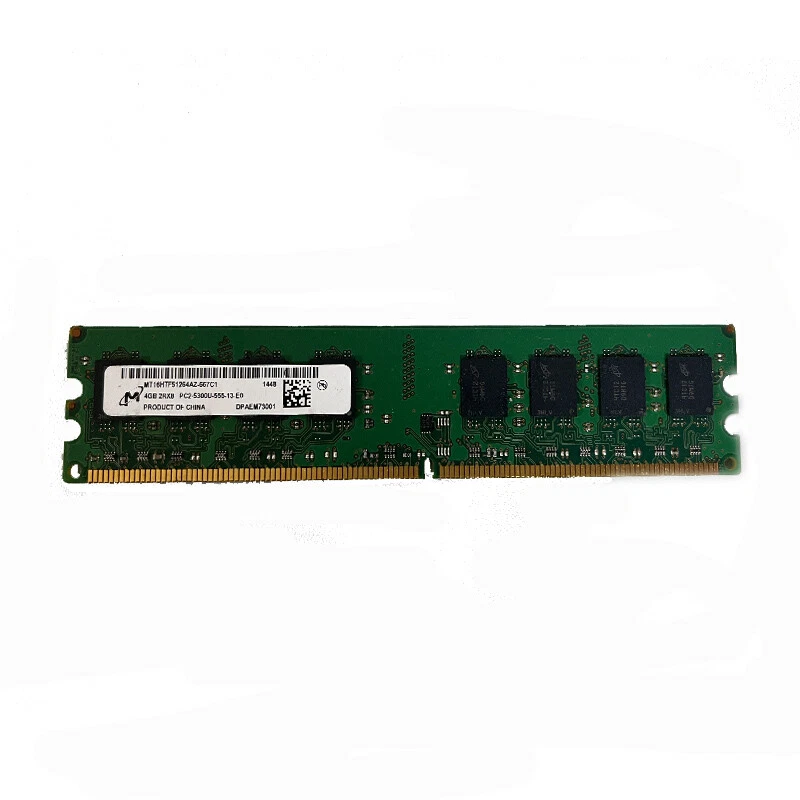 Micron 4GB 2RX8 PC2-5300U DDR2 667Mhz 240Pin UDIMM Desktop Memory RAM*-! - Image 1 of 1