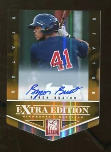 Byron Buxton 2012 Panini Elite Extra Edition #102 RC Rookie Gold Auto 4/10 80240 - Picture 1 of 2