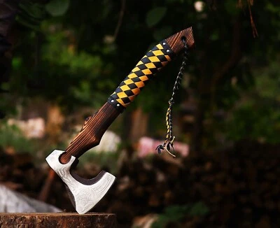 Handmade Axe High Quality Carbon Steel Axe Hatchet Head With Leather Cover - Image 1 of 4