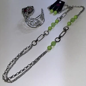 Paparazzi Schmuck Set Lot, Halskette, Ohrringe, Armband, Hippie, Romantik - Bild 1 von 14