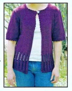 LOVELY LACE CARDIGAN SWEATER to KNIT by JANET SZABO - Picture 1 of 1