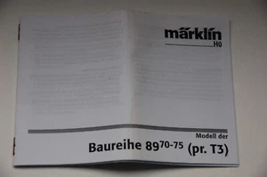 Märklin H0  Original Beschreibung für die Tenderlok  BR 89  08 05 ma  TOP - Bild 1 von 2