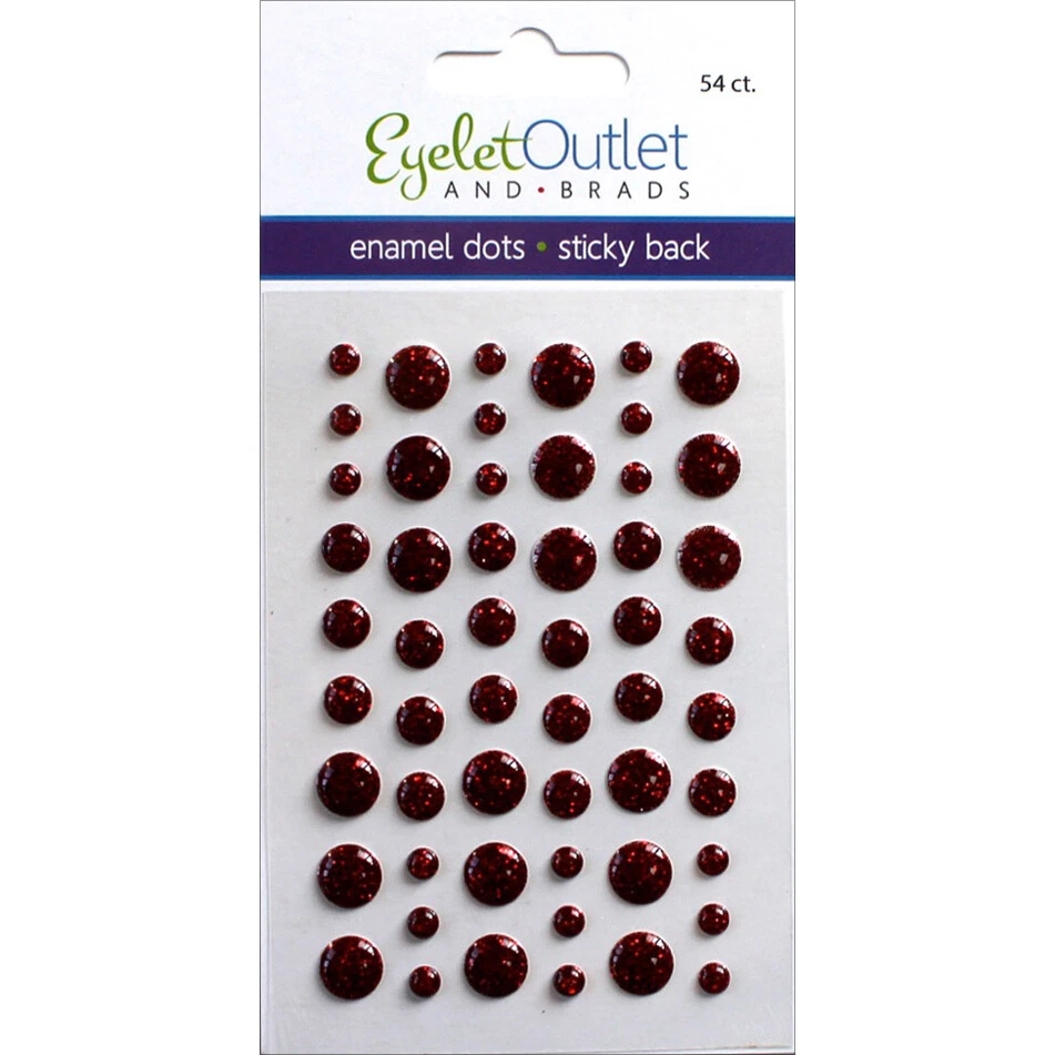 Eyelet Outlet Adhesive-back Enamel Dots - 507921