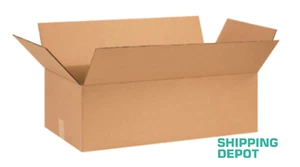 20 ~ 26x13x8" Corrugated Kraft Cardboard Cartons Shipping Packing Box Boxes - Picture 1 of 3