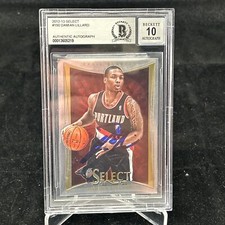 Damian Lillard 2012-13 Panini Select Signed Rookie Card #150 BAS 10 Auto RC