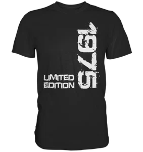 50. Geburtstag Damen Herren 50 Jahre 1975 geboren | Geschenk Premium T-Shirt - Bild 1 von 3