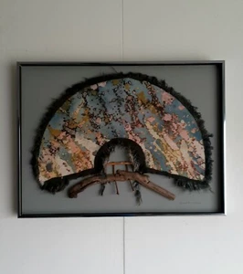 JAMES A NORDMEYER FLORIDA AMERIKANISCHES BATIKGEMÄLDE AUF STOFF - Bild 1 von 5