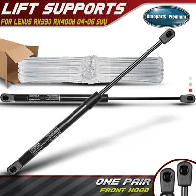 2x Front Hood Lift Supports Shocks Struts for Lexus RX330 2004-2006 RX350 RX400h - Image 1 of 4