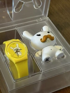 KID ROBOT FOR SWATCH MUSTACHE DUNNY 3″ X KOZIK LIMITED EDITION - Picture 1 of 8