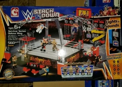RARE WWE C3 Stackdown Survivor Deluxe Ring Building Set John Cena 21041 NEW  - Image 1 of 4
