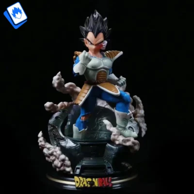 Action Figure Dragon Ball Z Vegeta Scouter Diorama 24cm DA COLLEZIONE Anime - Immagine 1 di 4