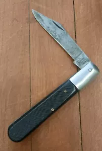 Vintage Sabre Japan 629 Barlow Large 5" Folding Pocket Knife Delrin Handle - Picture 1 of 13
