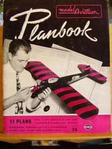 RARE AEROMODELLER MAG MODEL AVIATION PLANBOOK 11 PLANS 1949 VAGABOND - Picture 1 of 6