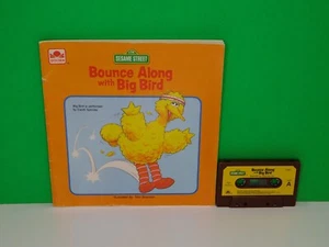 Sesame Street Bounce junto con libro Big Bird y cinta de casete lectura a lo largo 1987 - Imagen 1 de 23