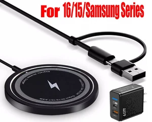 65w Magsafe Charger For iPhone 16 15 14 /Samsung Magnetic Fast Wireless Charger - Picture 1 of 19