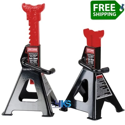 CRAFTSMAN 4-Ton Jack Stands | Heavy-Duty Steel | Adjustable Height | Pair | NEW - Image 1 of 4