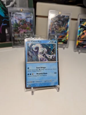 Pokemon Paradox Rift Chien-Pao 057/182 Cosmos Holo Sealed Exclusive Knockout Box - Image 1 of 3