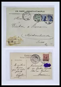 Lot 38442 Nice cover collection Italian Levant 1903-1930 in folder. - Picture 1 of 10