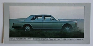 ROLLS-ROYCE 1981 dealer brochure catalog - English Mulsanne Silver Spirit Spur - Photo 1 sur 3