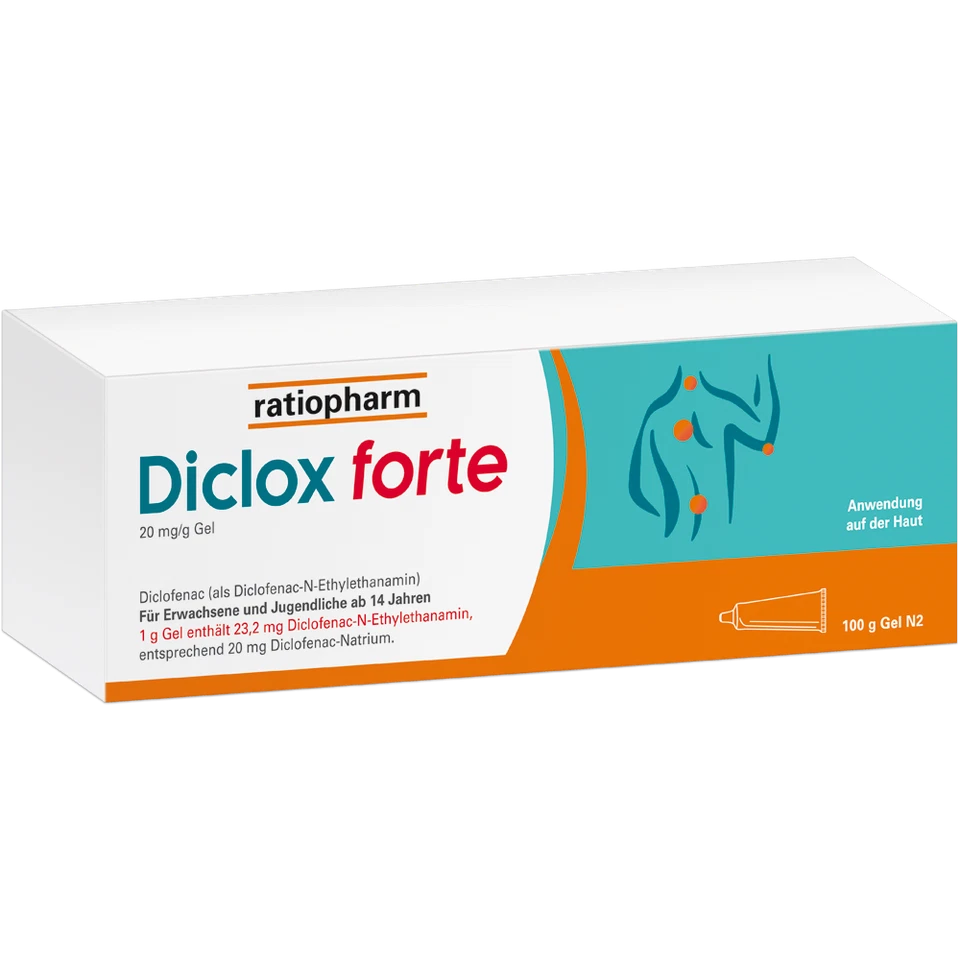 RATIOPHARM DICLOX FORTE 20mg/g 300g Gel Katharinenapotheke (2x 150g oder 3x 100g)