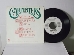 The Carpenters,A&M,"Christmas Song",US,7" 45 with P/S,1977 classic Xmas hit,M - Picture 1 of 3