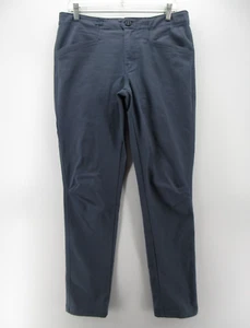 Patagonia Pants Women 12 Blue Straight Hiking Outdoor Stretch Organic Cotton * - Picture 1 of 12