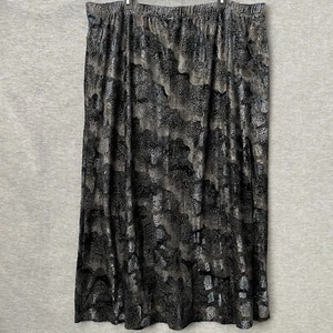 Y2K Whimsical Celestial Velveteen Skirt Size 2X Blue Gold Full Maxi Dark Fairy - Picture 1 of 11