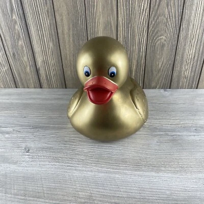 Grande 9" Jumbo Goma Pato Pato Pato Flotante Baño Schylling Juguetes 2005 “RARO” Foto 1 de 4