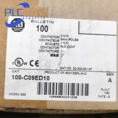 100-C09ED10 1PCS NEW Allen Bradley IEC 110-125V DC 9A Contactor Fast Delivery - Image 1 of 3