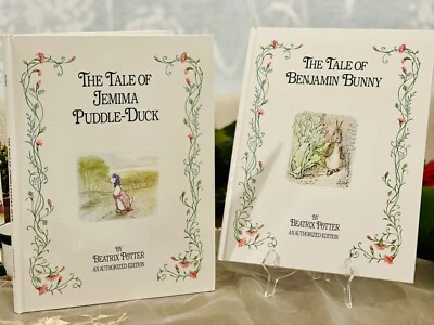 Set Of Two Beatrix Potter Large HB Authorized Edition Hard Cover Books Foto 1 de 4