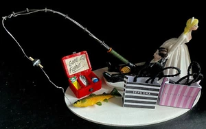 No Fishing for you Solo Compras Pastel Boda Novia Novios Pastel - Imagen 1 de 1