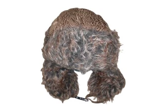 Sombrero trampero Wild Wear para hombre cuero marrón forro acolchado piel sintética orejeras - Imagen 1 de 6