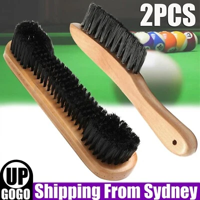 2X Wooden Pool Snooker Billiard Table 9" Brush and Rail Brush Set for Rail Felt  - image 1 of 4