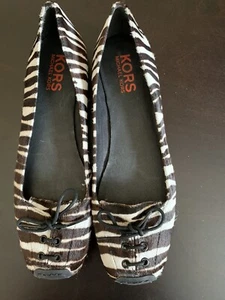 womens shoes 9.5 NWT, Michael Kors, Zebra, Flat(orig $215) - Picture 1 of 4