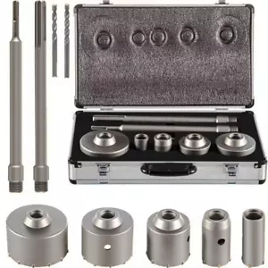 10-teiliges Betonlochsägen-Set Wandlochöffner 30-100 mm SDS Plus oder SDS Max Schaft - Bild 1 von 13