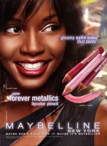 Maquillaje Maybelline Tomiko Fraser 2004 anuncio de revista de 1 página - Imagen 1 de 1