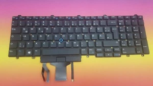 Keyboard Dell E5570 E5580 Precision 15 3000 15,17 7000 02R2P6 German Backlit - Picture 1 of 5