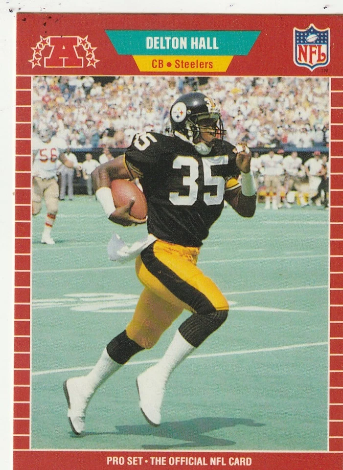 FREE SHIPPING-MINT-1989 Pro Set Delton Hall #346 STEELERS PLUS BONUS CARDS - Image 1 of 1