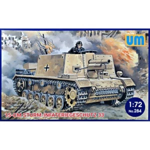 UNIMODELS UM 284 Plastik Maßstab Modelle Bausatz 1:72 15 cm Sturm-Infateriegeschutz 33 - Bild 1 von 24