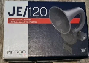 MARCO JE/120 Corno 24V in plastica nero, adatto sotto cofano - Foto 1 di 5