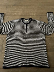 Five Four Men’s Navy Blue Striped Long Sleeve Shirt Size XL - Picture 1 of 4