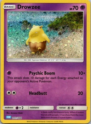 Drowzee Classic Collection Trading Card Game Classic 011/034 NM - Image 1 of 2