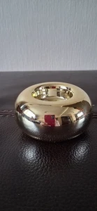 Gold Ceramic T Light Holder Beautiful Item 3 1/2" Excellent Condition - Picture 1 of 2