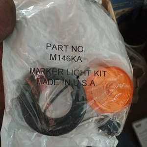 Peterson - M146KA - 2in Amber Clearance Light Kit With Grommet And Pigtail - Picture 1 of 1