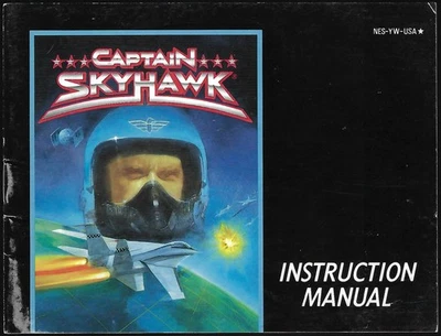 MANUAL ONLY Captain Skyhawk (Nintendo Entertainment System, 1989) Authentic - Image 1 of 3