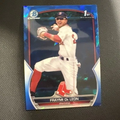 2023 Bowman Sapphire Edition - Chrome Prospects Fraymi De Leon #BCP-97 (RC) - Image 1 of 2